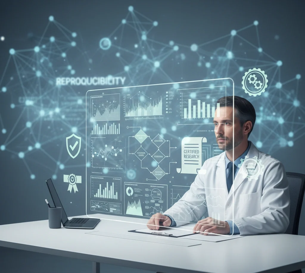 designing experiments and analyzing data, with clear visuals of charts, graphs, and flow diagrams representing robust methodology.
