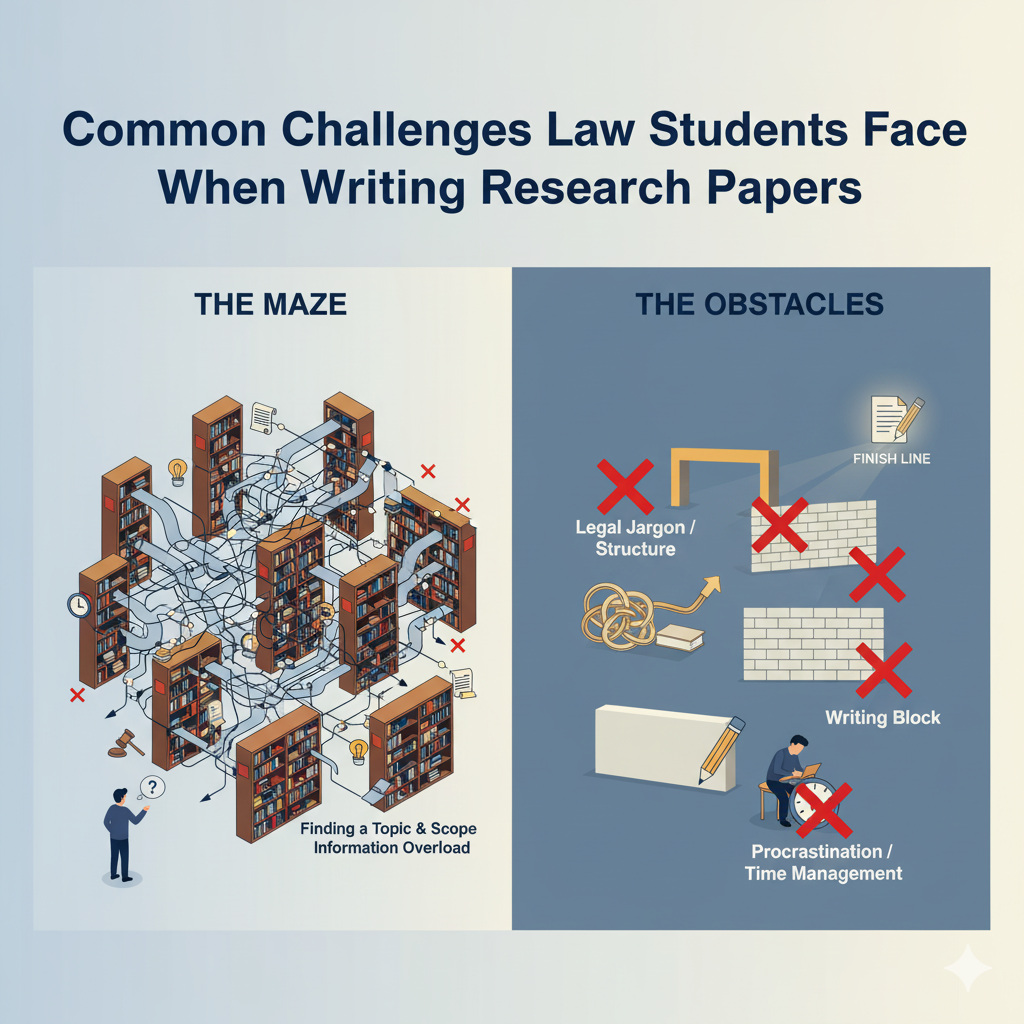 Common Challenges Law Students Face When Writing Research Papers